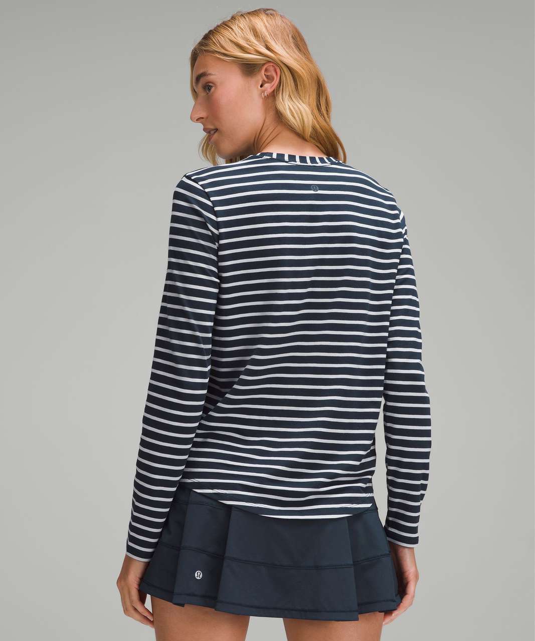 Lululemon Love Long-Sleeve Shirt - Yachtie Stripe True Navy Starlight