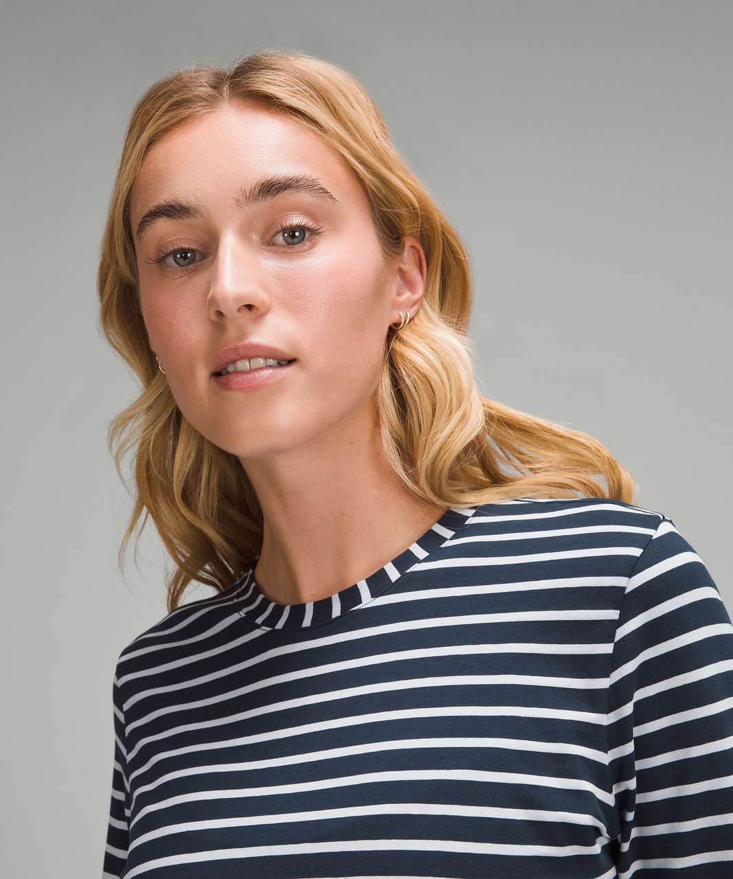 Lululemon Love Long-Sleeve Shirt - Yachtie Stripe True Navy Starlight
