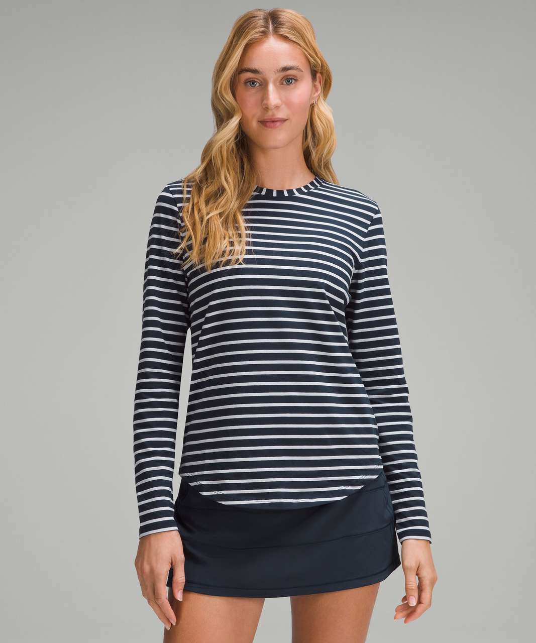 Lululemon Love Long-Sleeve Shirt - Yachtie Stripe True Navy Starlight