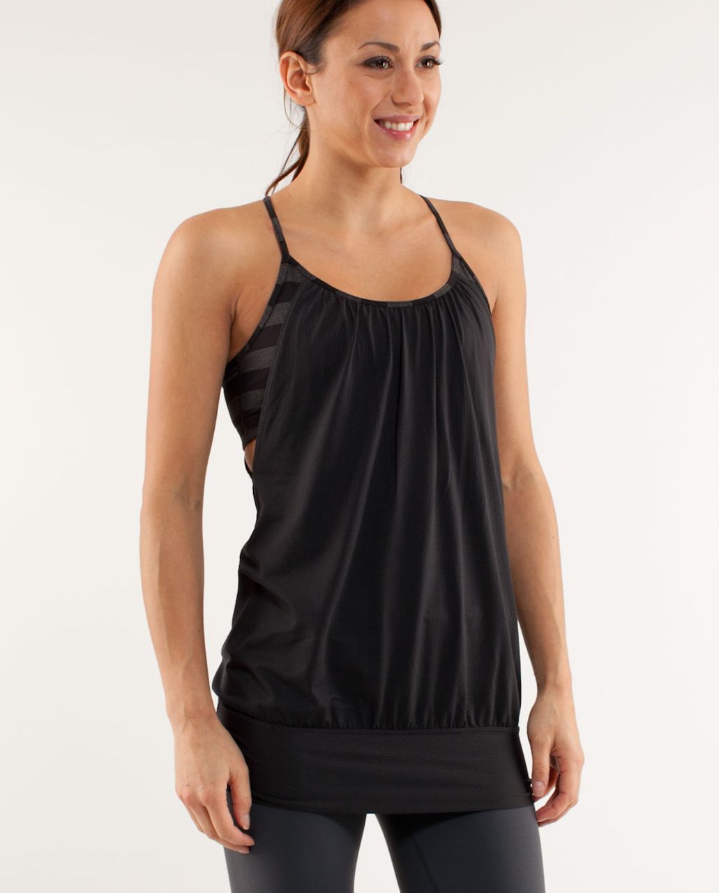 Lululemon No Limit Tank - Black /  Black Black Micro Macro Stripe