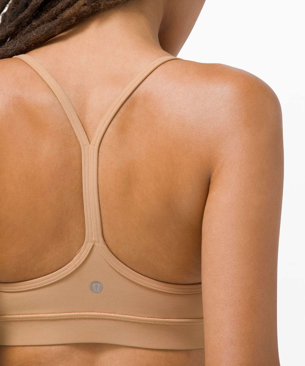 Lululemon Flow Y Bra *nulu In Shadow Leaf Light Ivory Muse