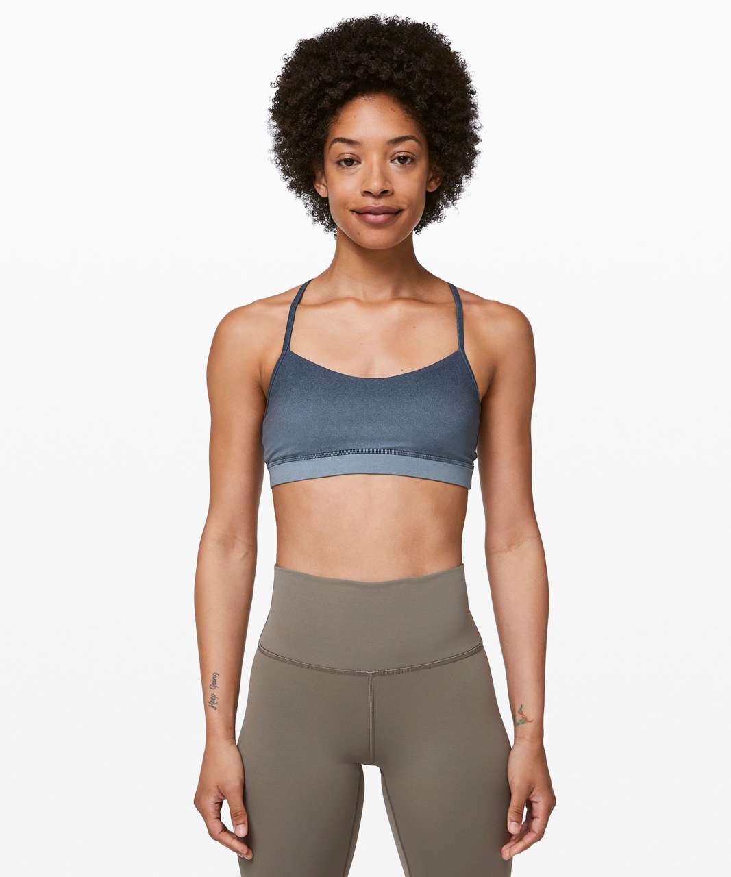 Lululemon Flow Y Bra Nulu *Light Support, A-C Cups - Spray Ombre Flow Y Bra Bra Band Chambray Multi