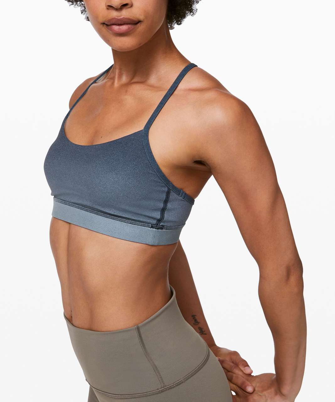 Lululemon Flow Y Bra Nulu *Light Support, A-C Cups - Spray Ombre Flow Y Bra Bra Band Chambray Multi