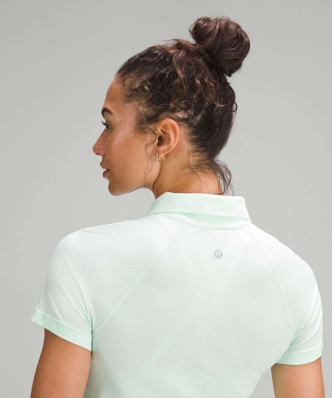 Lululemon Swiftly Tech Short-Sleeve Half-Zip Polo Shirt - Mint Moment / White