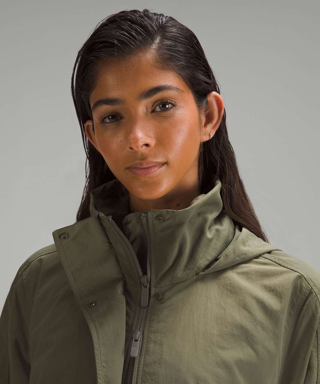 Lululemon Always Effortless Long Jacket - Medium Olive