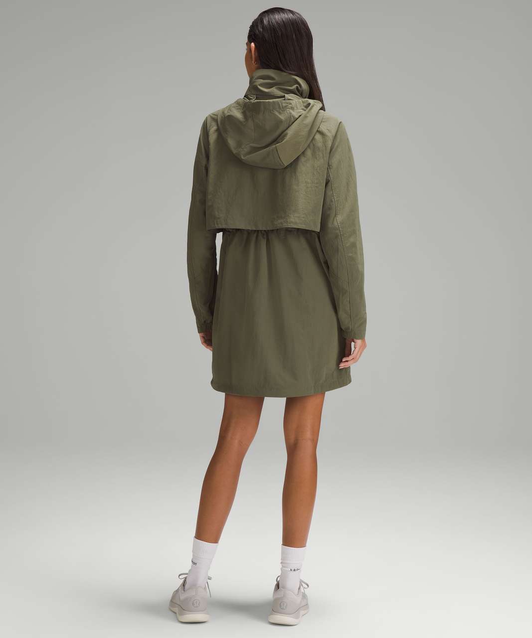 Lululemon Always Effortless Long Jacket - Medium Olive Lululemon Always Effortless Long Jacket - Medium Olive