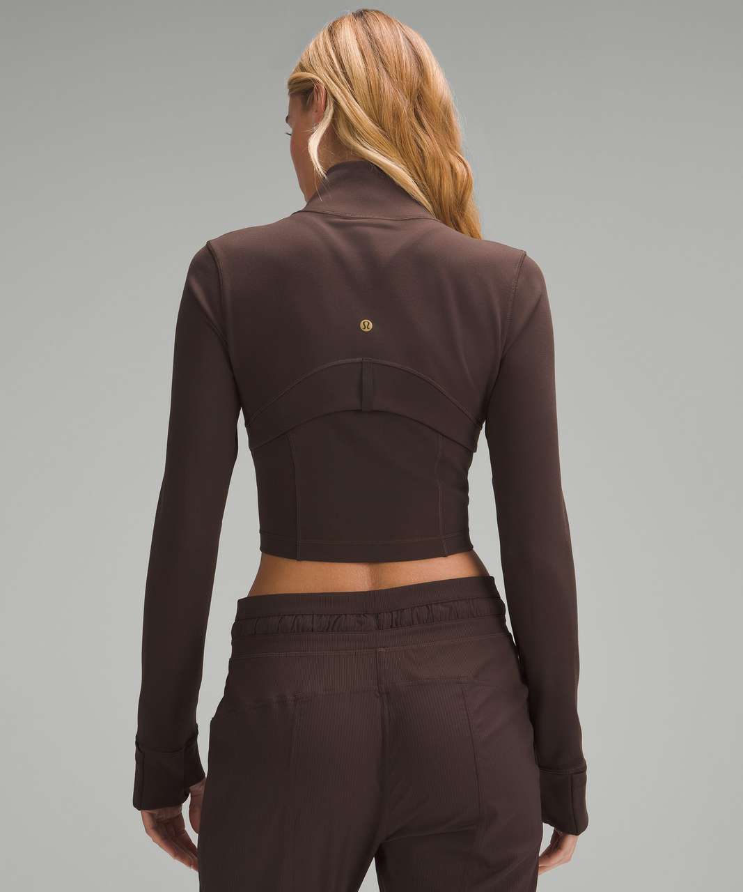 Lululemon Define Cropped Half Zip *Luon - Espresso