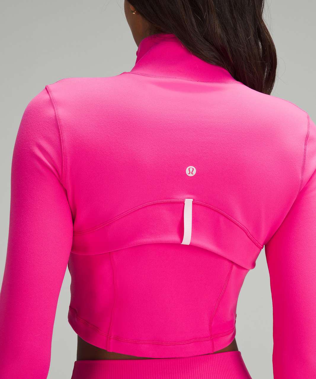 Lululemon Define Cropped Half Zip *Luon - Sonic Pink