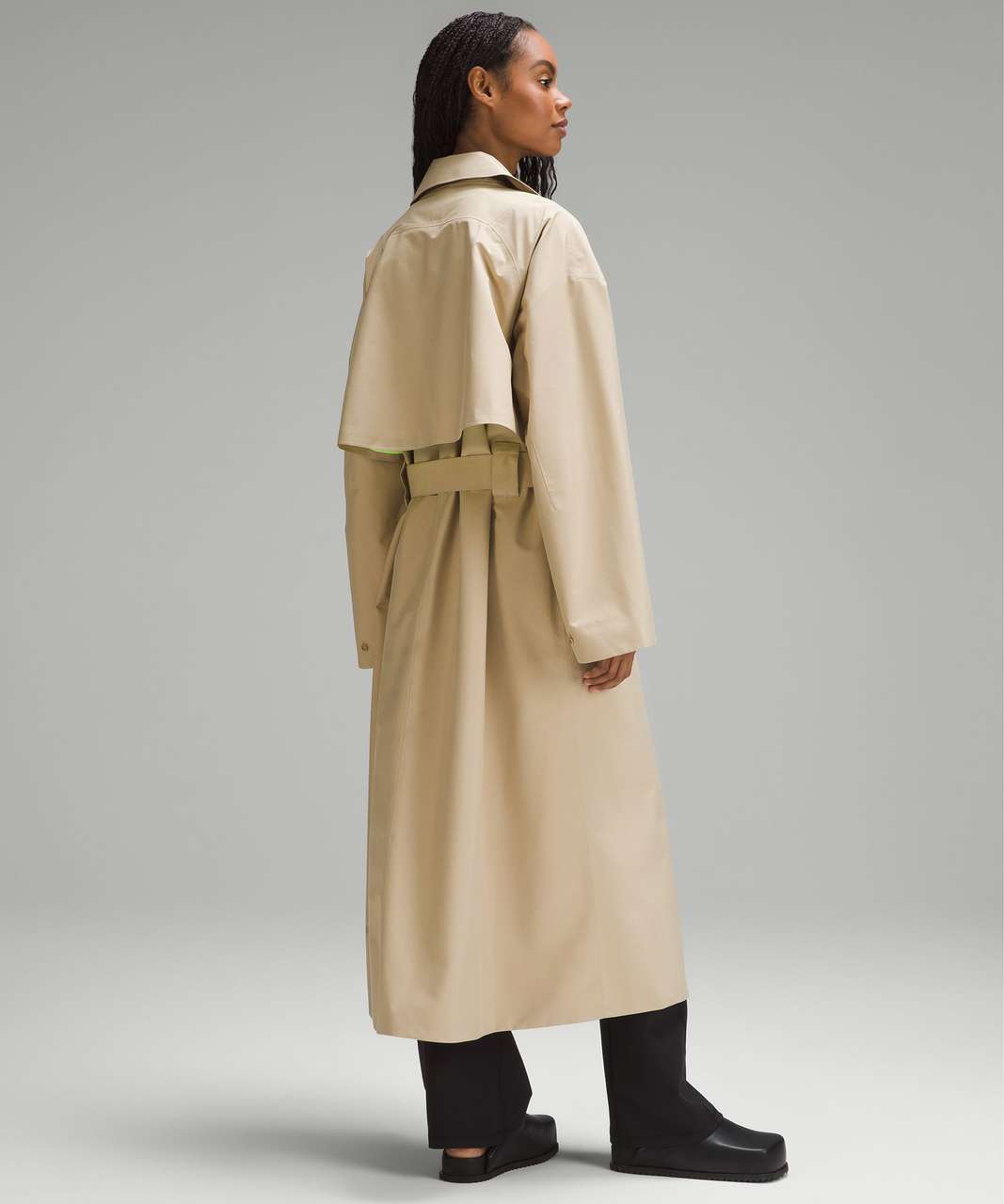 Lululemon Oversized Tie-Waist Trench Coat - Trench / Faded Zap - lulu  fanatics