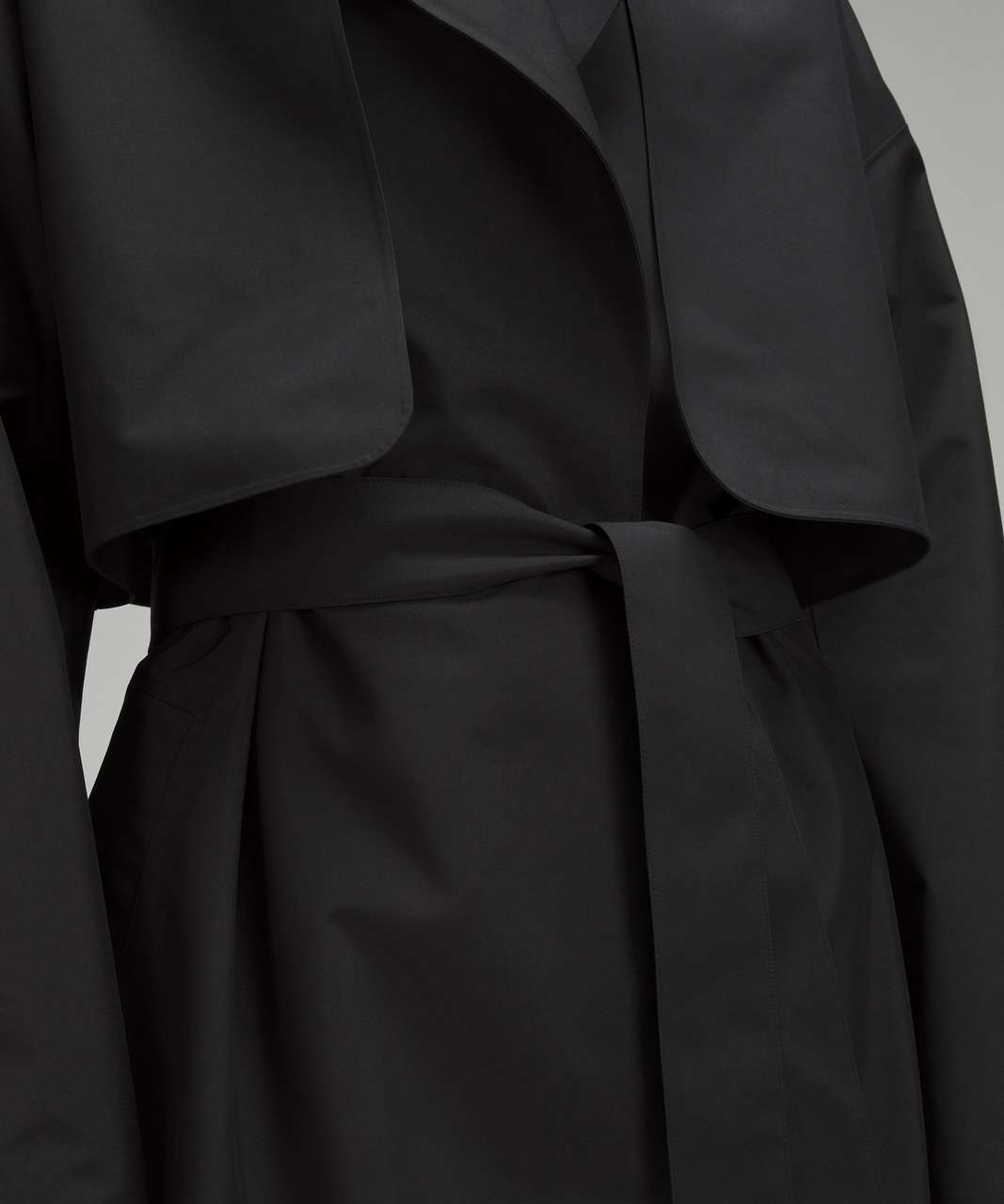 Lululemon Oversized Tie-Waist Trench Coat - Black