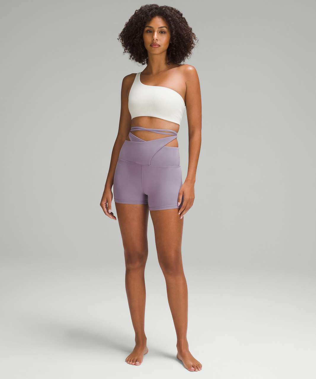 Lululemon Align Wrap-Waist Short 4 - Purple Ash - lulu fanatics