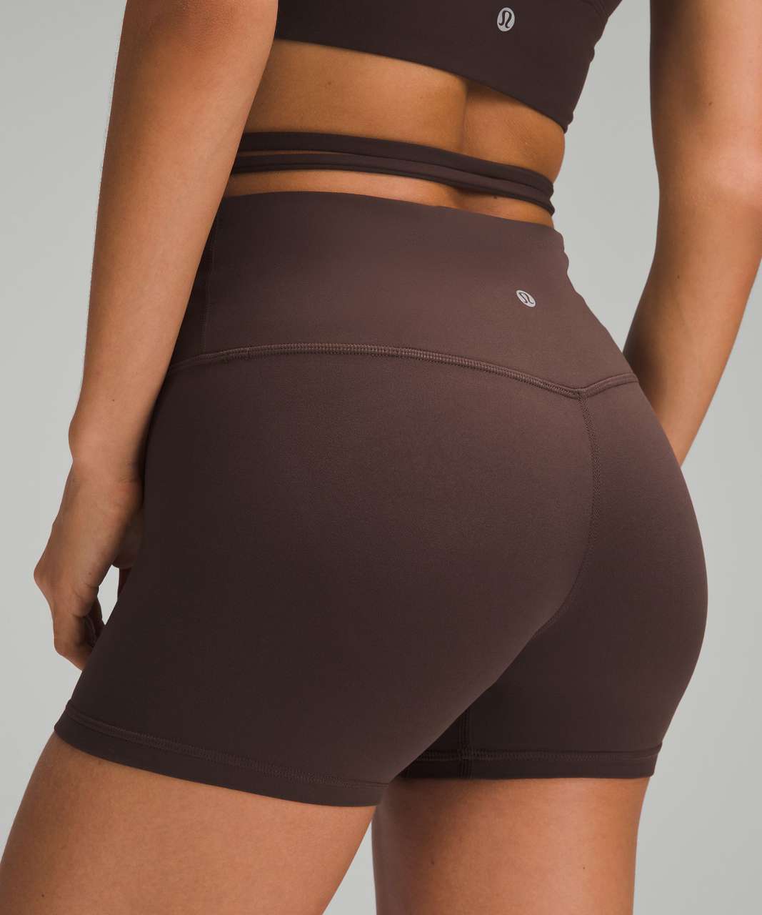 outlet sale lululemon Align High-Rise Short 4 in Espresso Brown Neutral Sz  4 Brand New NWT
