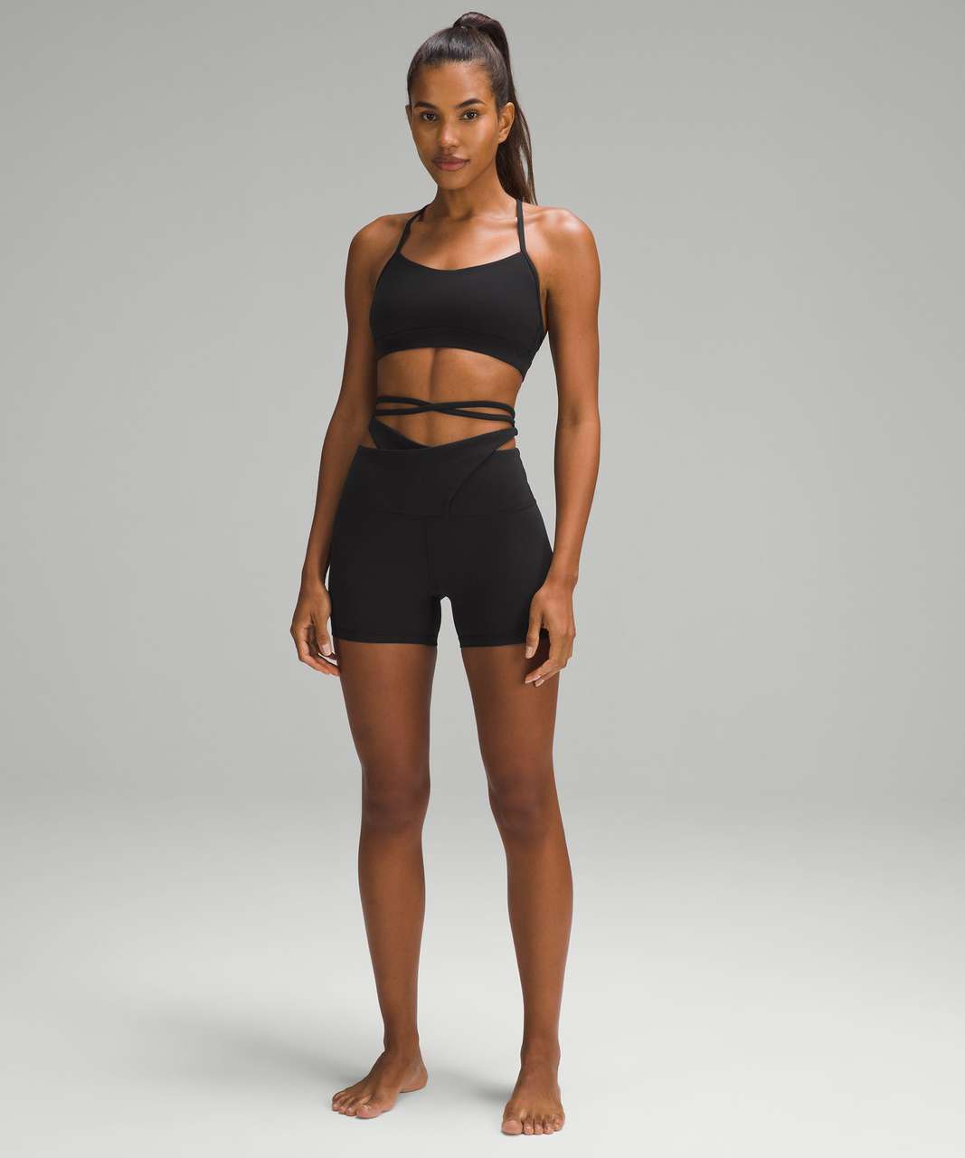 Lululemon Align Wrap-Waist Short 4 - Black - lulu fanatics