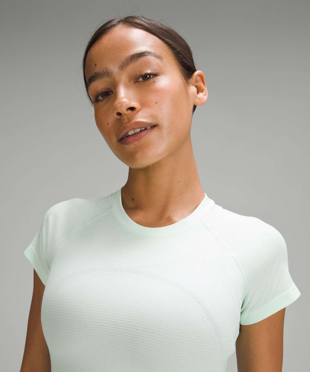 Lululemon Swiftly Tech Cropped Short-Sleeve Shirt 2.0 - Mint Moment / Mint Moment