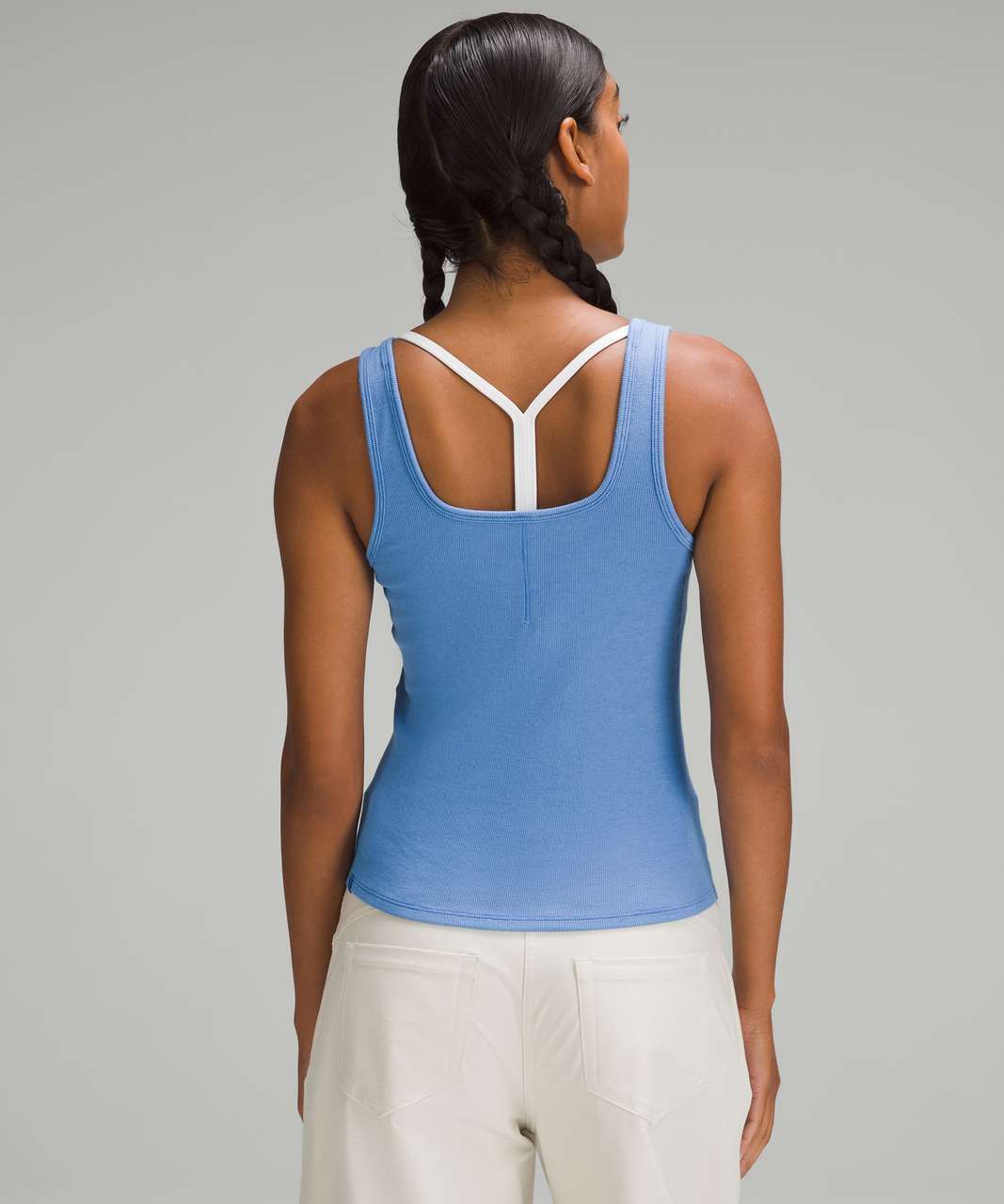 Align High-Neck Tank Top in Blue Nile - just arrived & I think this is my  new favorite tank and colourway! Might remove the padding though 🥲 : r/ lululemon
