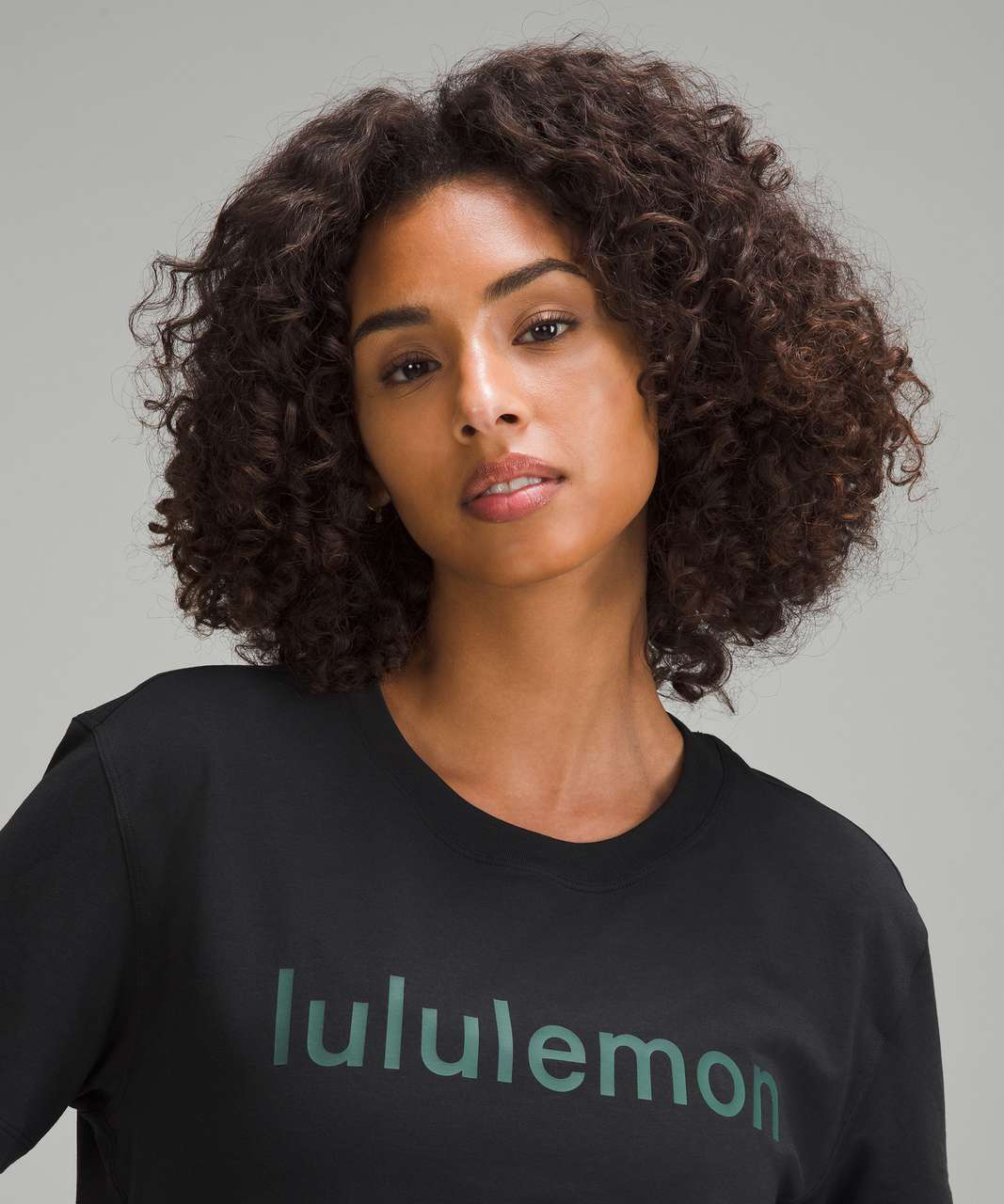 Lululemon Cotton-Blend Logo Training T-Shirt *Graphic - Black