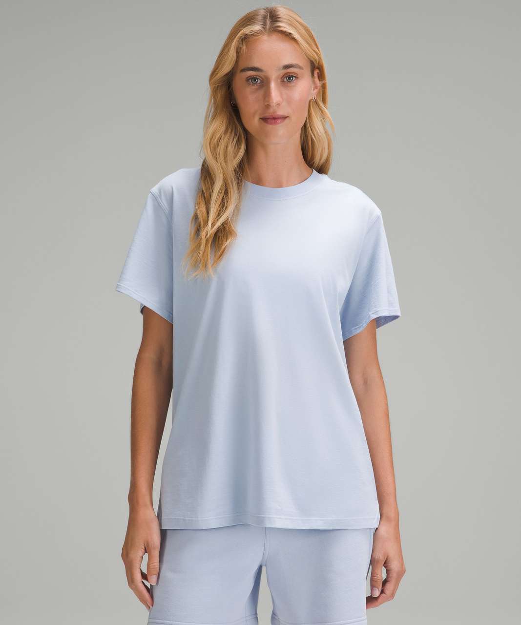 Lululemon All Yours Cotton T-Shirt - Utility Blue - lulu fanatics