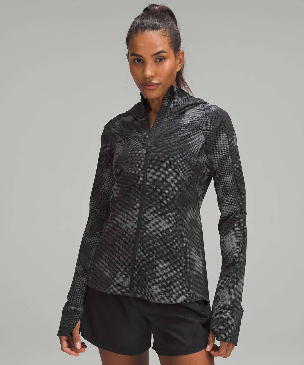 Lululemon Mist Over Windbreaker Reflective *SeaWheeze - High Tempo Camo  Orange Multi - lulu fanatics