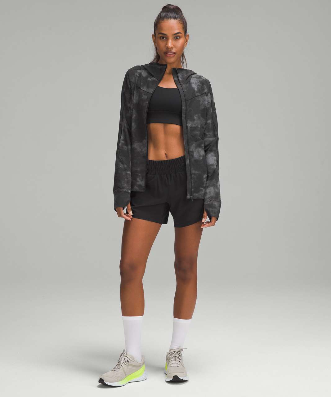 Lululemon Mist Over Windbreaker *Reflective - Twilight Breeze Black Silver Reflective