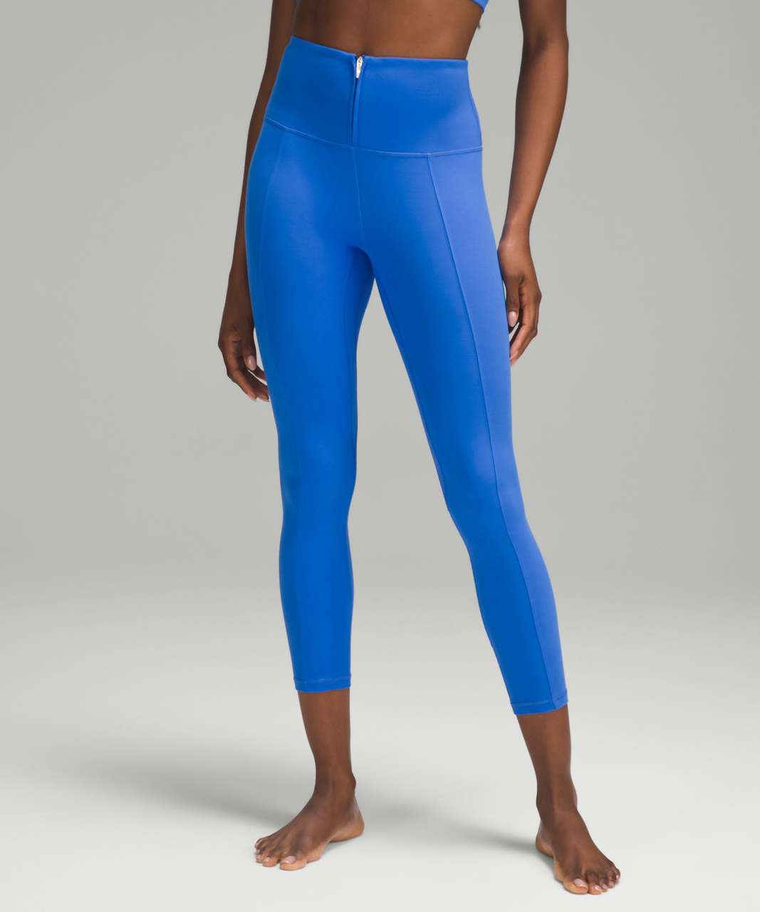 lululemon leggings navy blue zip pockets size 6