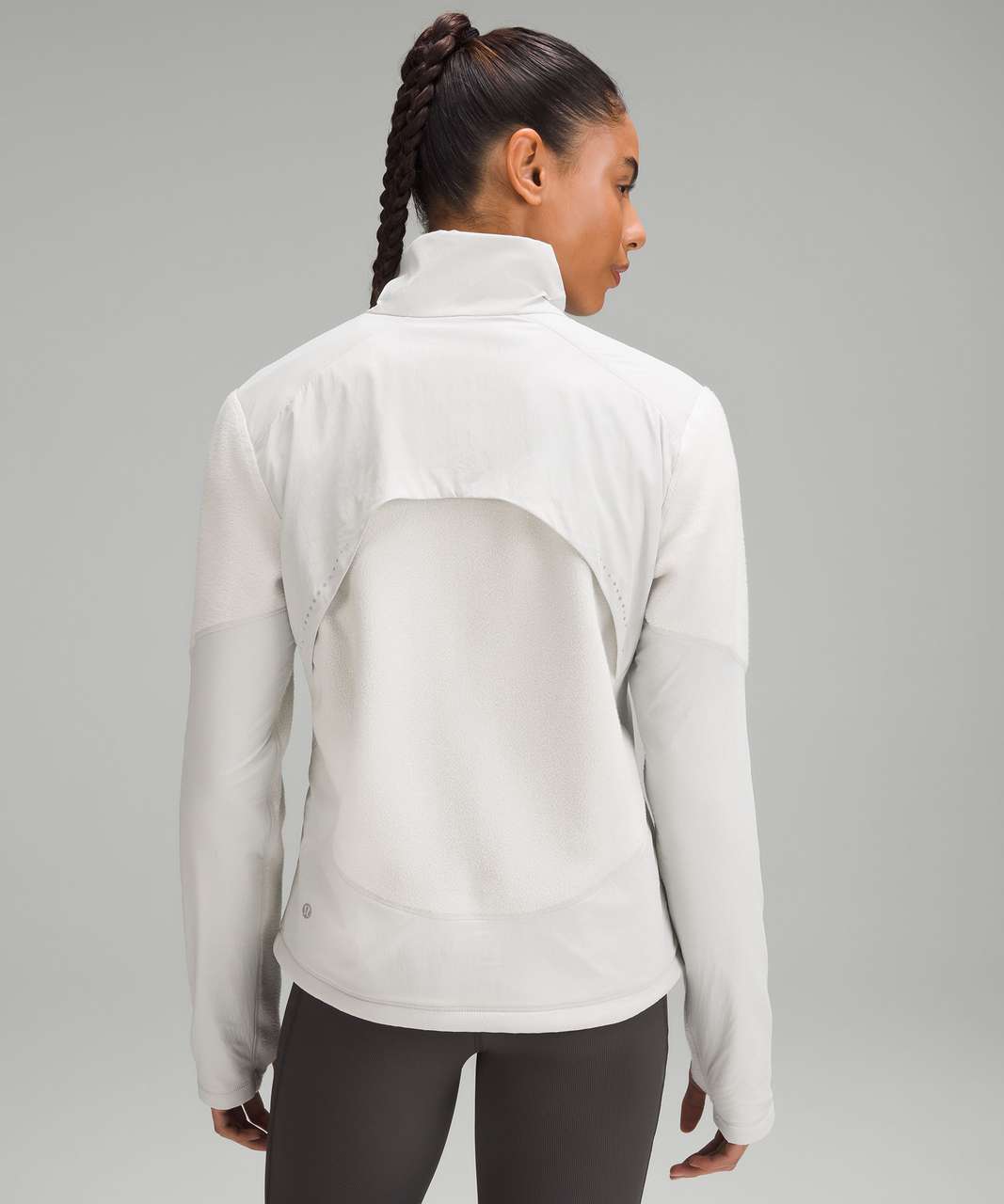 Lululemon Fleece-Lined Running Jacket - Bone / Vapor