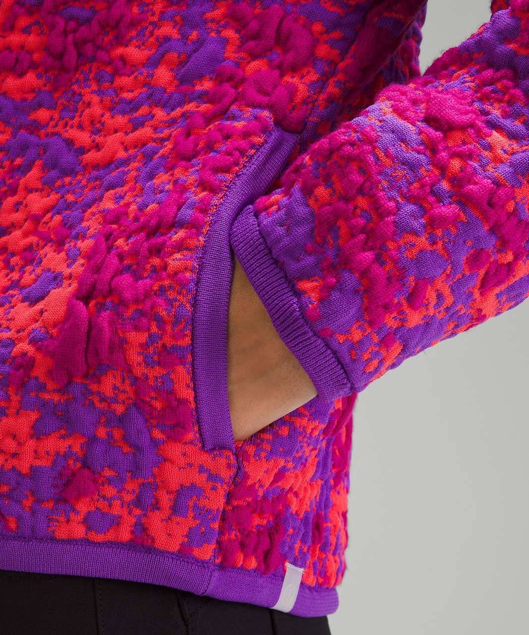 Lululemon Insulated Jacquard Full-Zip Jacket - Atomic Purple / Pink Punch / Ripened Raspberry