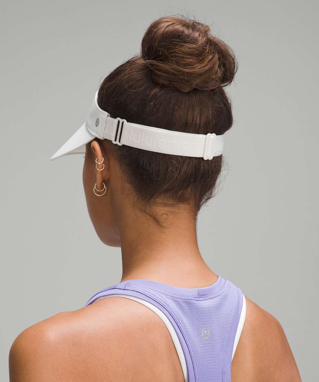 Lululemon Fast Paced Wide Band Running Visor - Bone - lulu fanatics