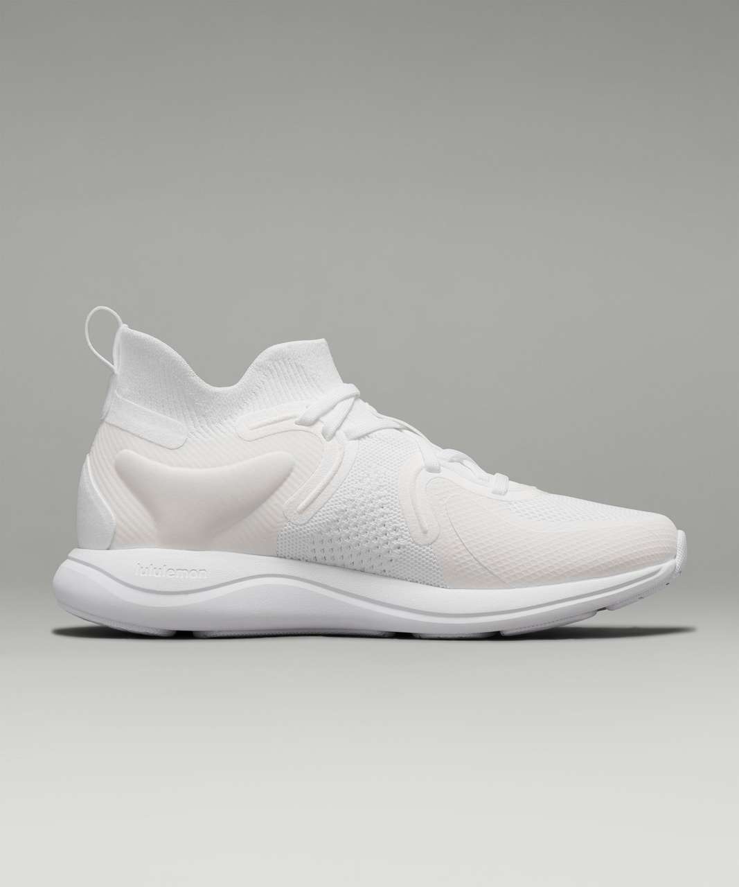 LULULEMON CHARGEFEEL LOW WOMEN WORKOUT SHOE LIGHT IVORY/GREY/WHITE SZ 8 NEW