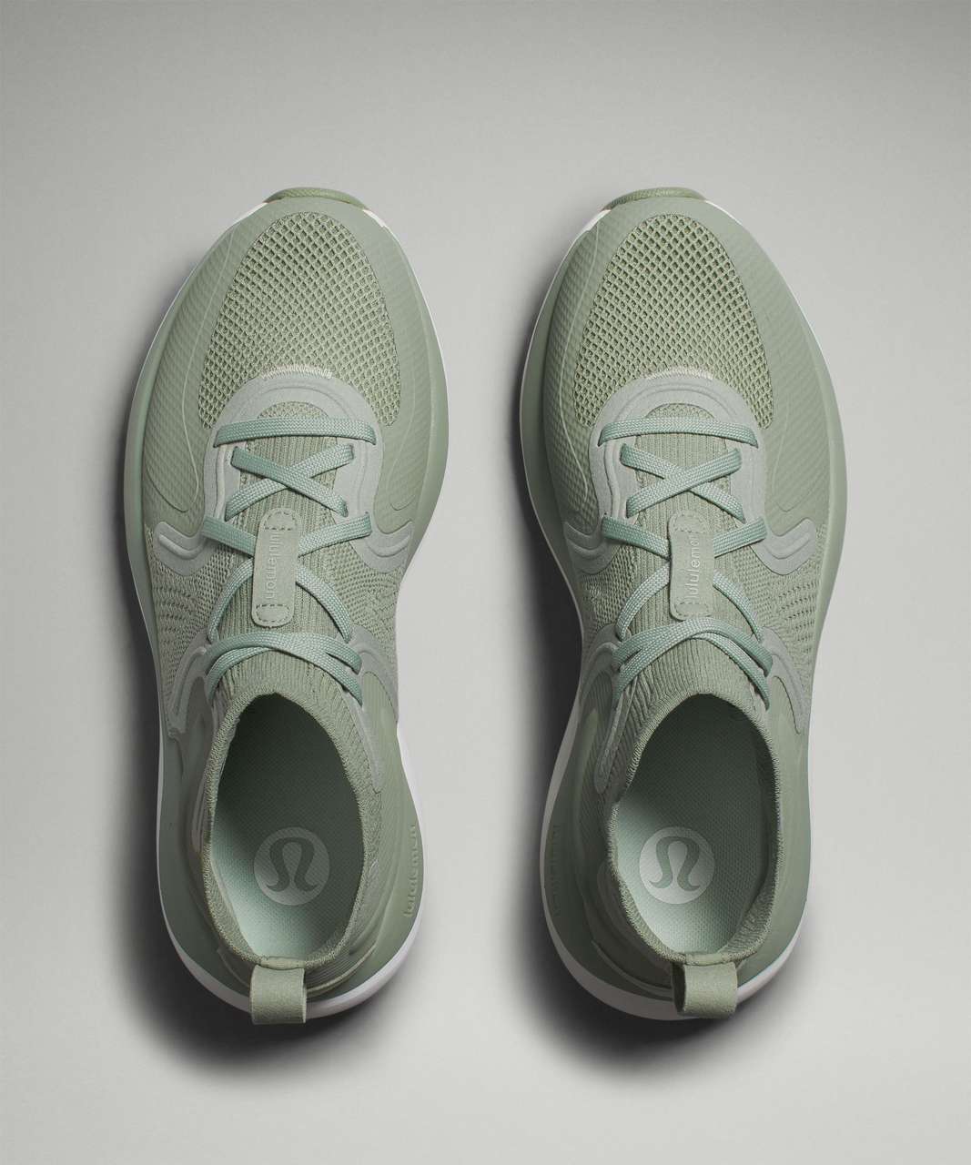 Lululemon Chargefeel 2 Mid Womens Workout Shoe - Palm Court / Light Sage / White