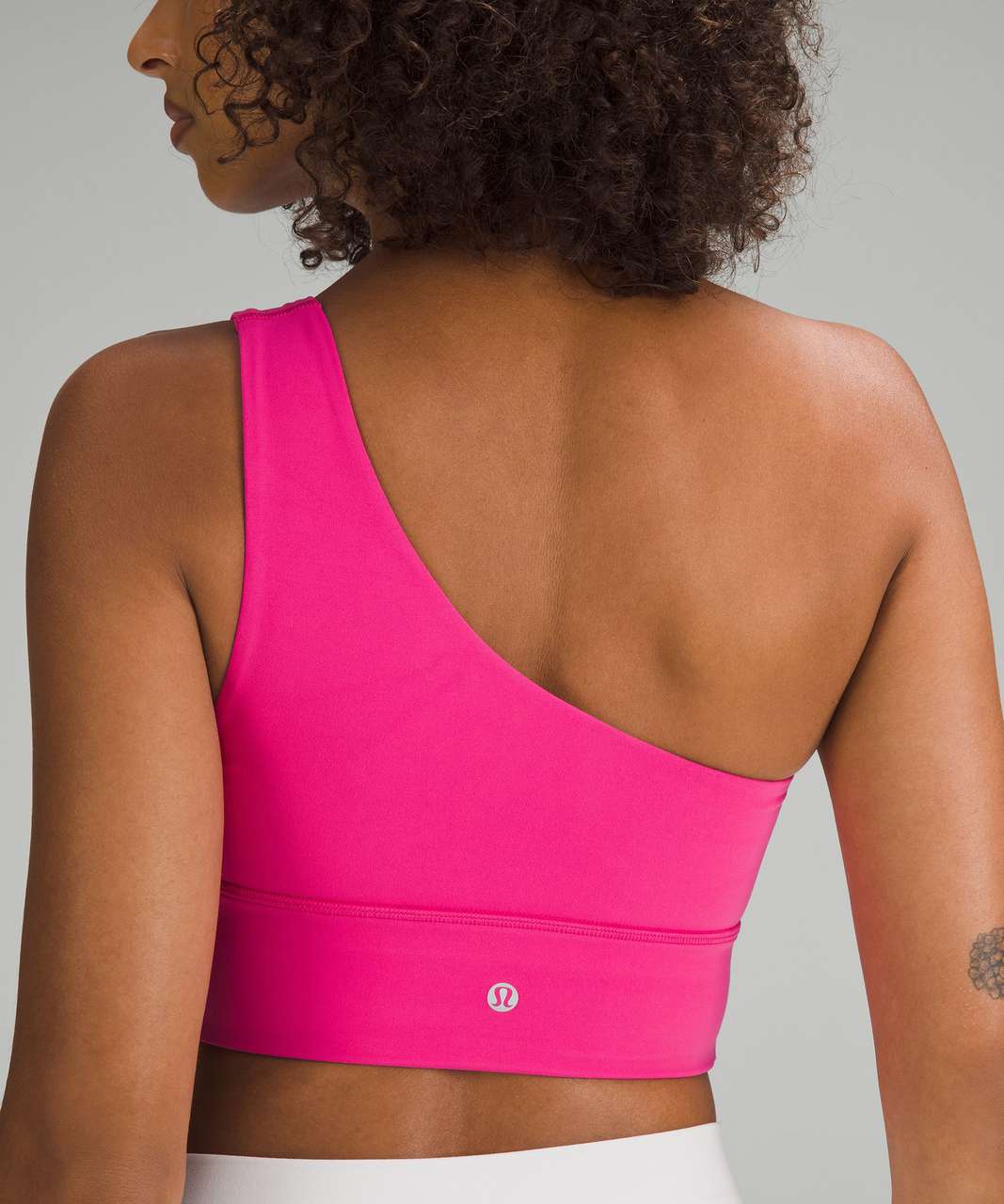 Women's Light Support Asymmetrical Crop Sports Bra - All In Motion™ Pink Xl  : Target