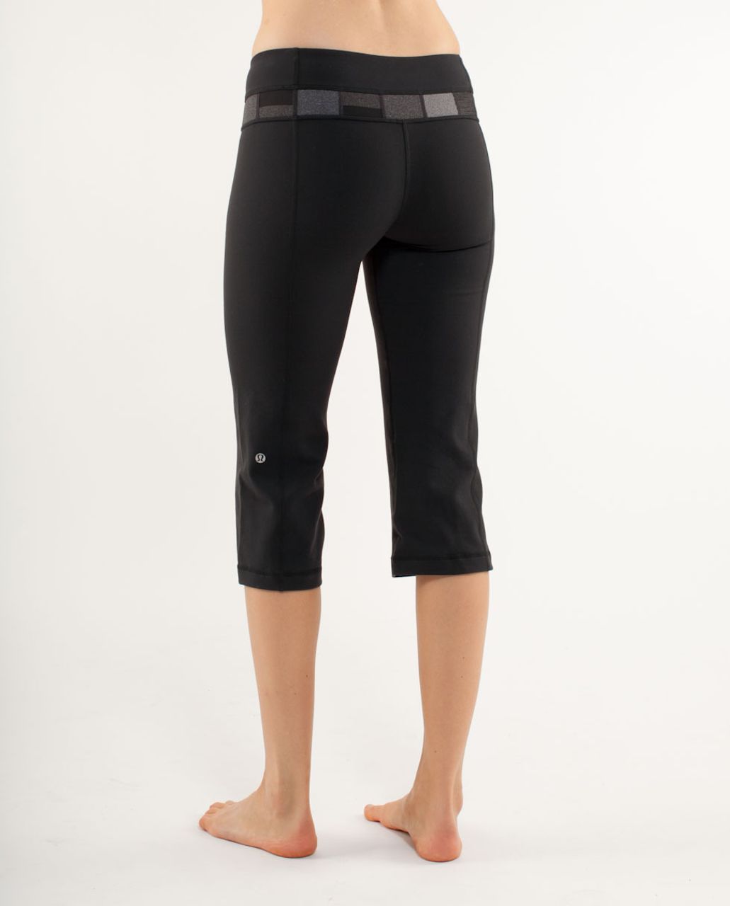 Lululemon Groove Crop - Black /  Heathered Black /  Quilting Winter 6