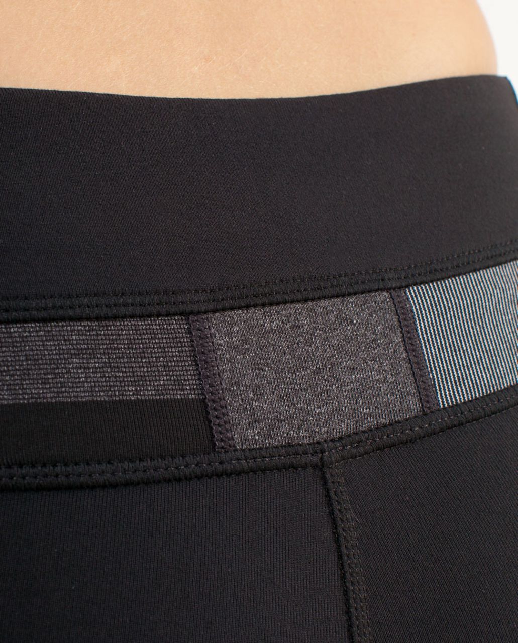 Lululemon Groove Crop - Black /  Heathered Black /  Quilting Winter 6