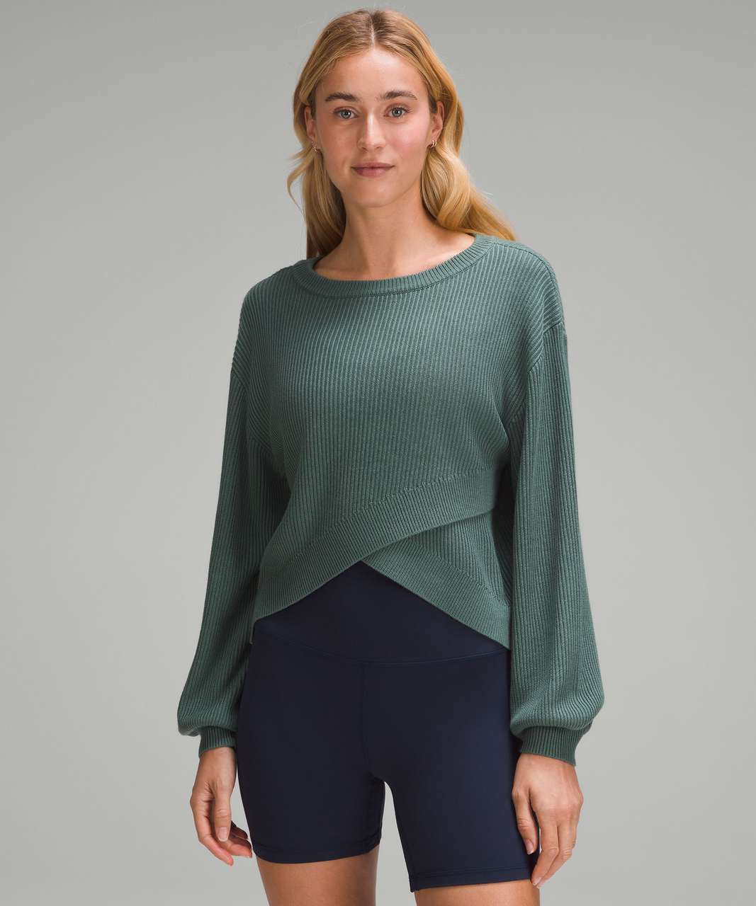 Lululemon Reversible Crossover Sweater - Medium Forest