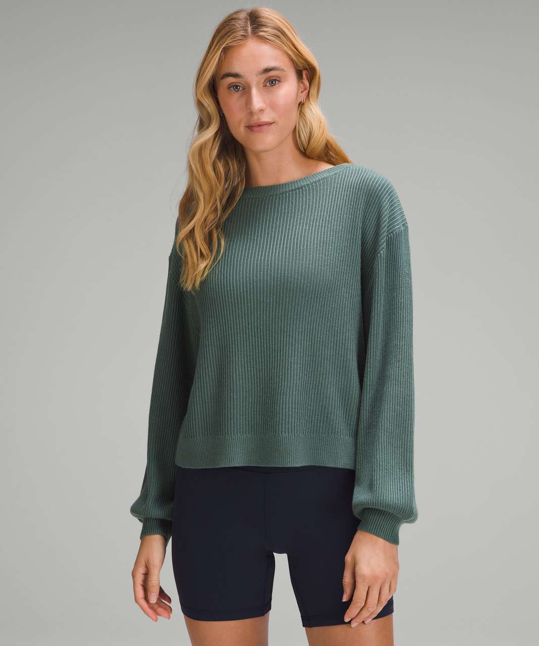 Lululemon Reversible Crossover Sweater - Medium Forest - lulu fanatics