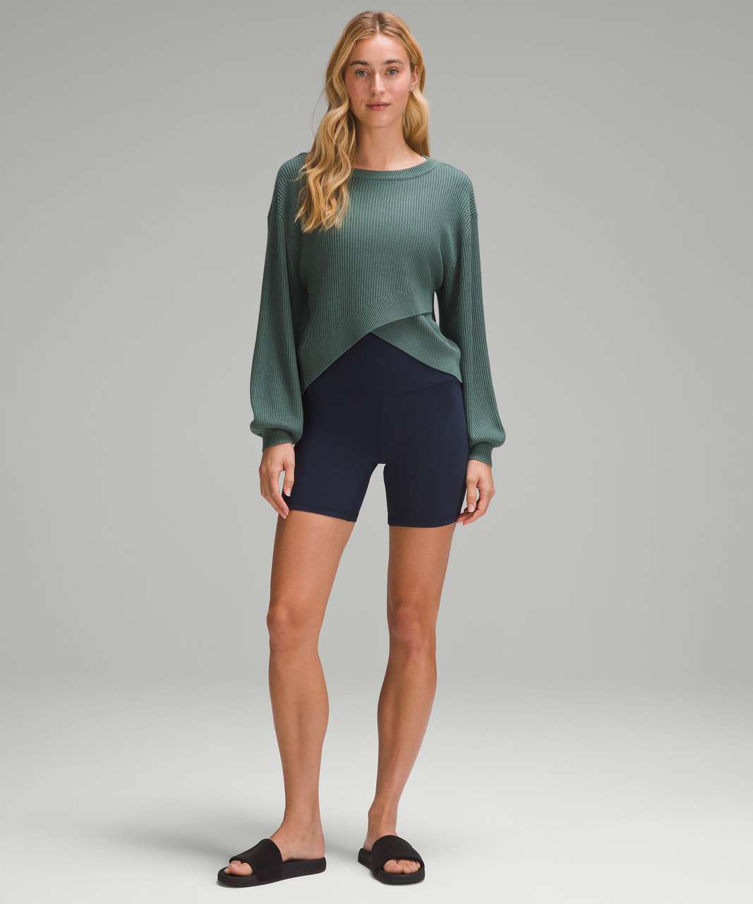 Lululemon Reversible Crossover Sweater - Medium Forest