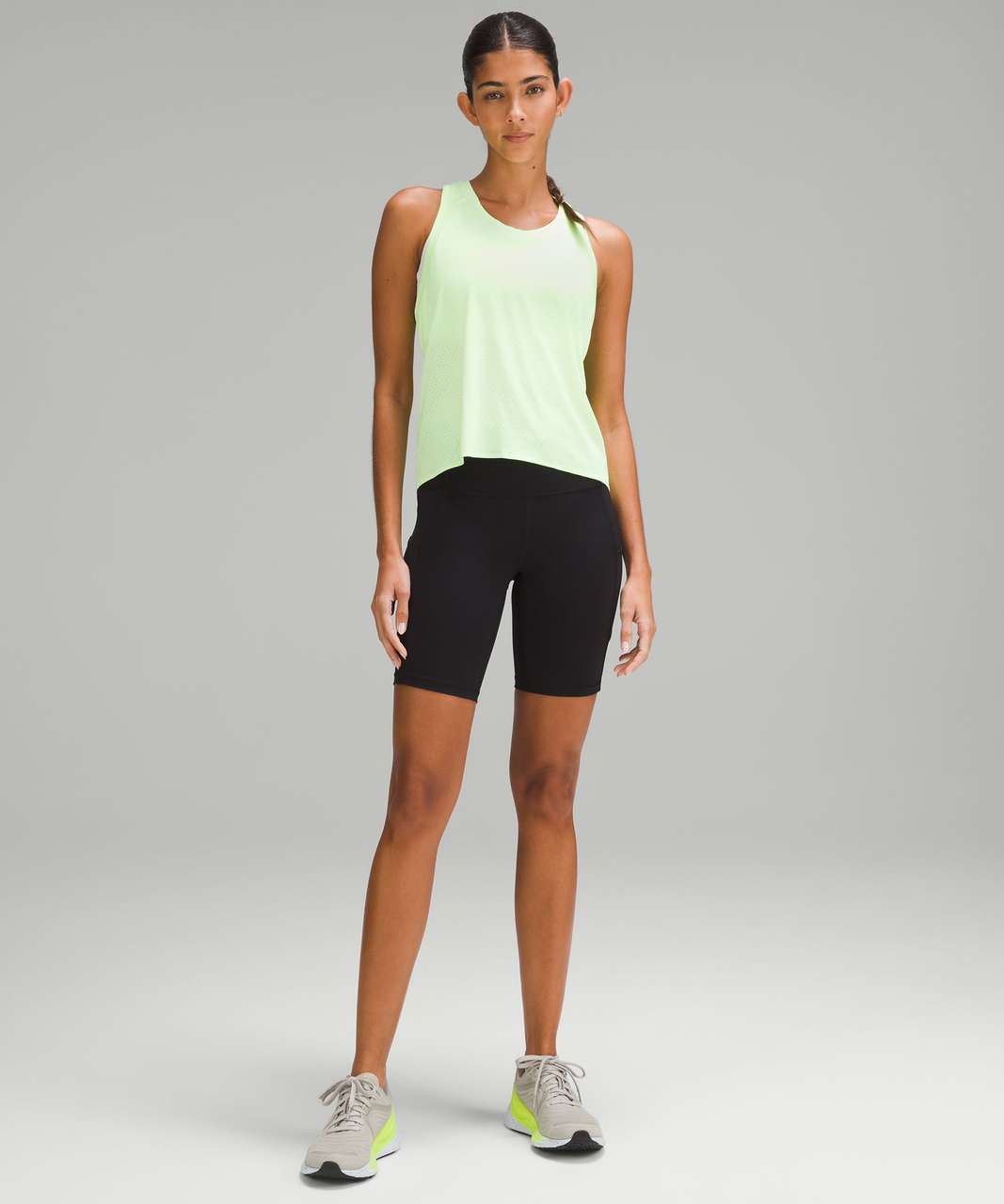 Lululemon Fast and Free Race Length Tank Top - Faded Zap