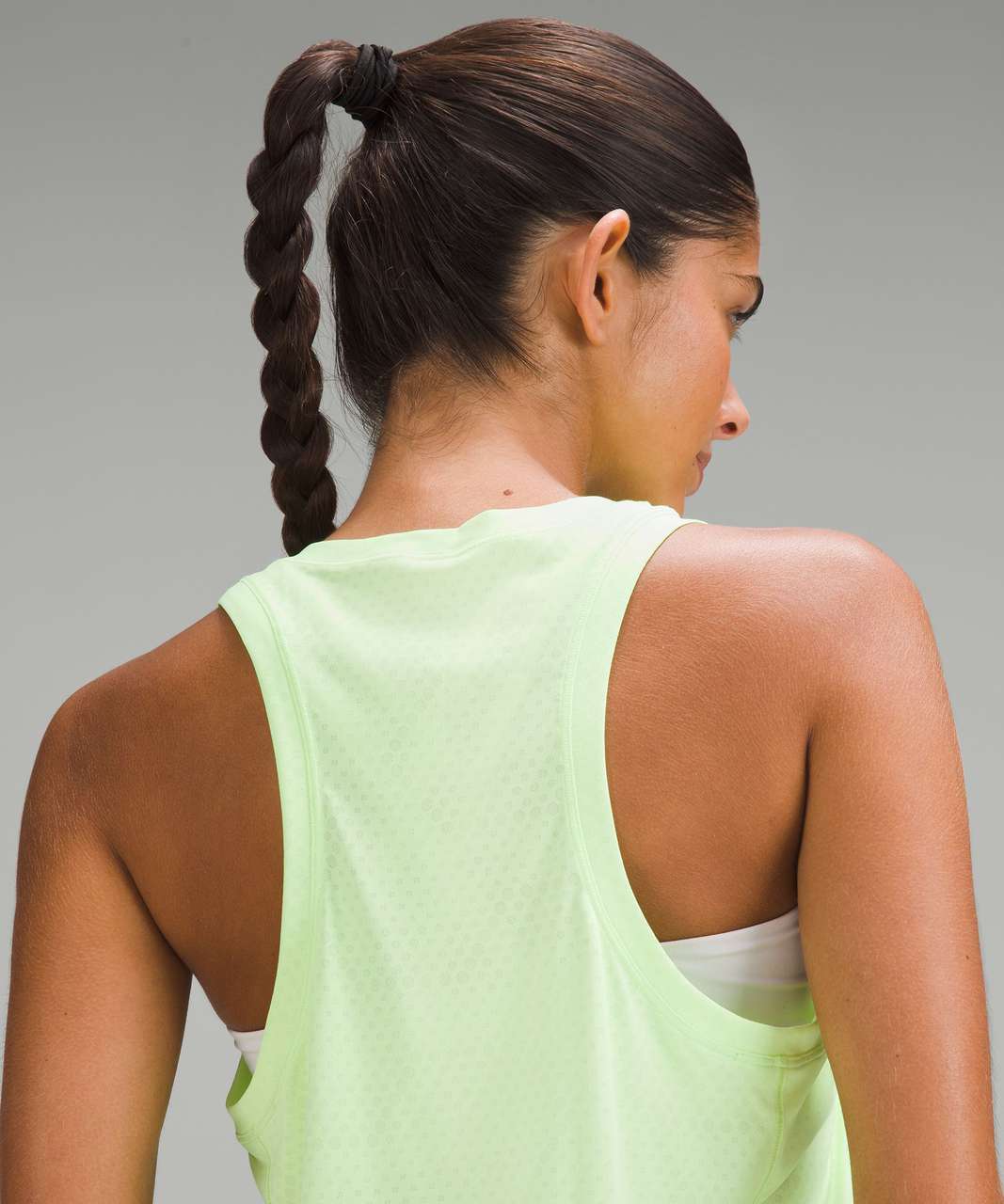 Lululemon Fast and Free Race Length Tank Top - Faded Zap