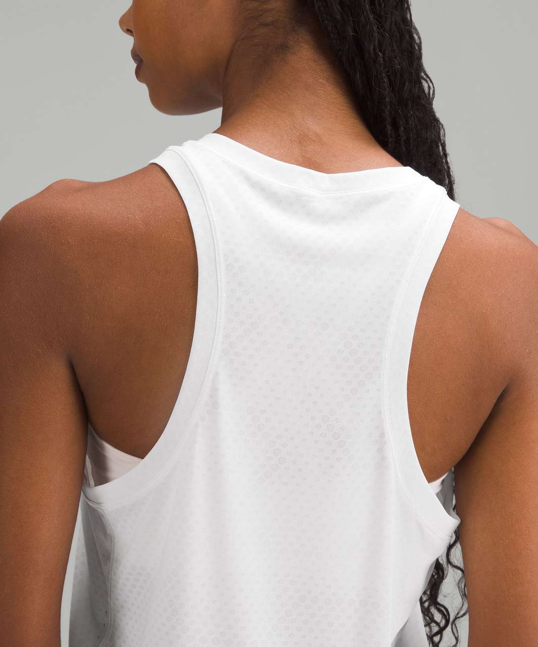 Lululemon Fast and Free Race Length Tank Top - White