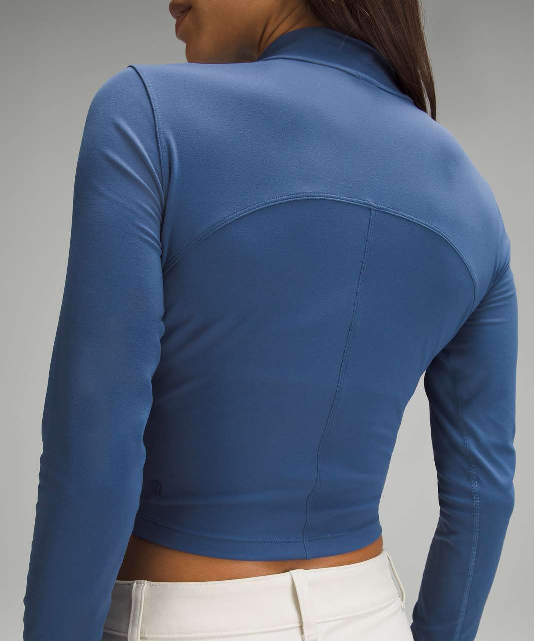 Lululemon All Aligned Mock-Neck Long-Sleeve Shirt - Pitch Blue - lulu  fanatics