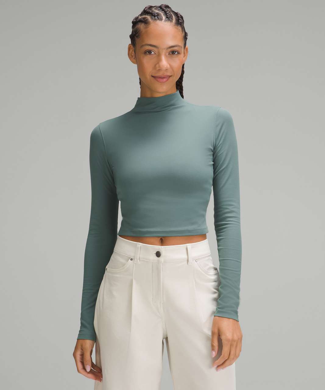 L.L. Bean- MOCK NECK SWEAT TOP