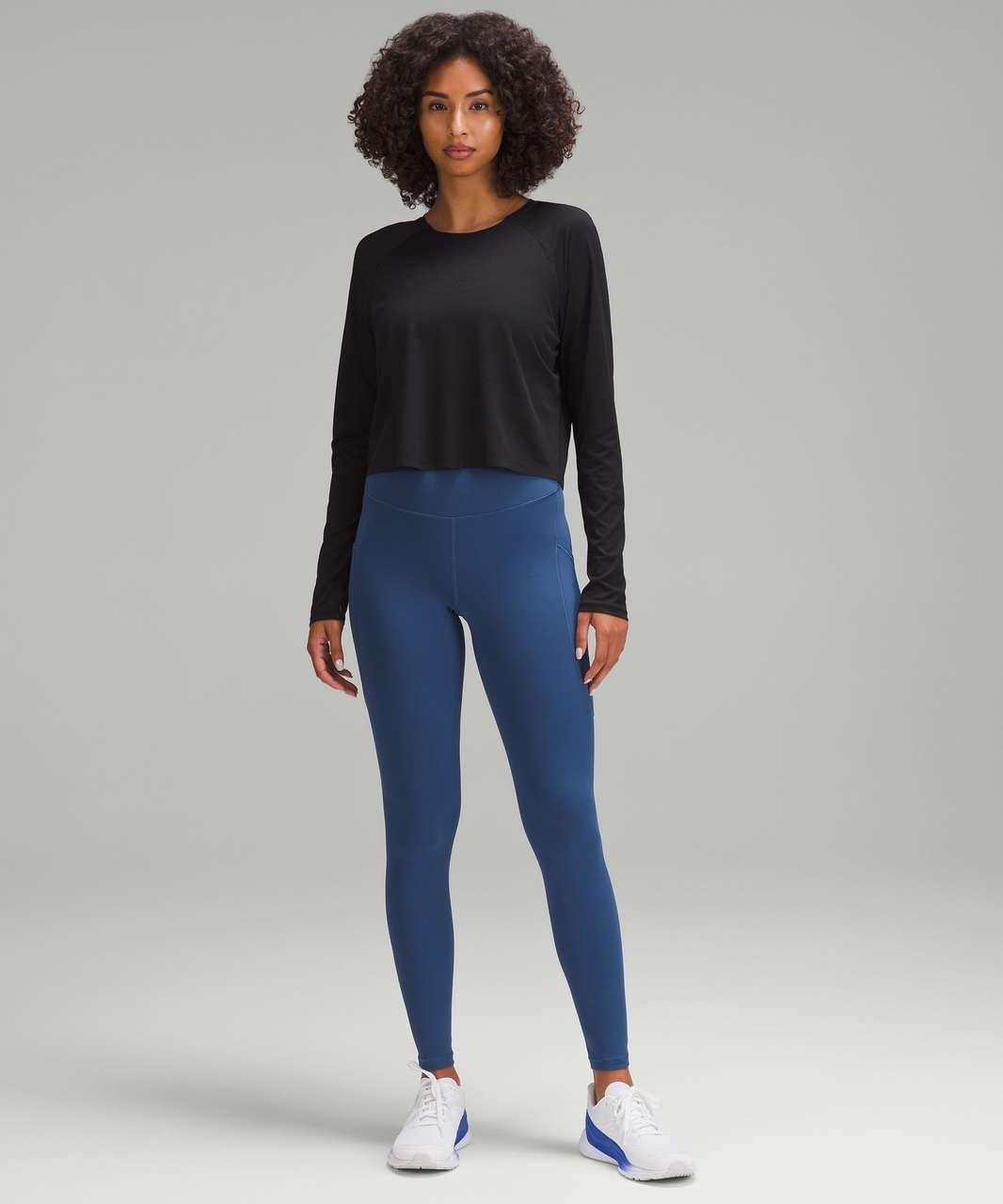 SELL] [US] NWT fast and free fleece leggings 28” size 2 psychic blue // 70  shipped f&f payment only : r/lululemonBST