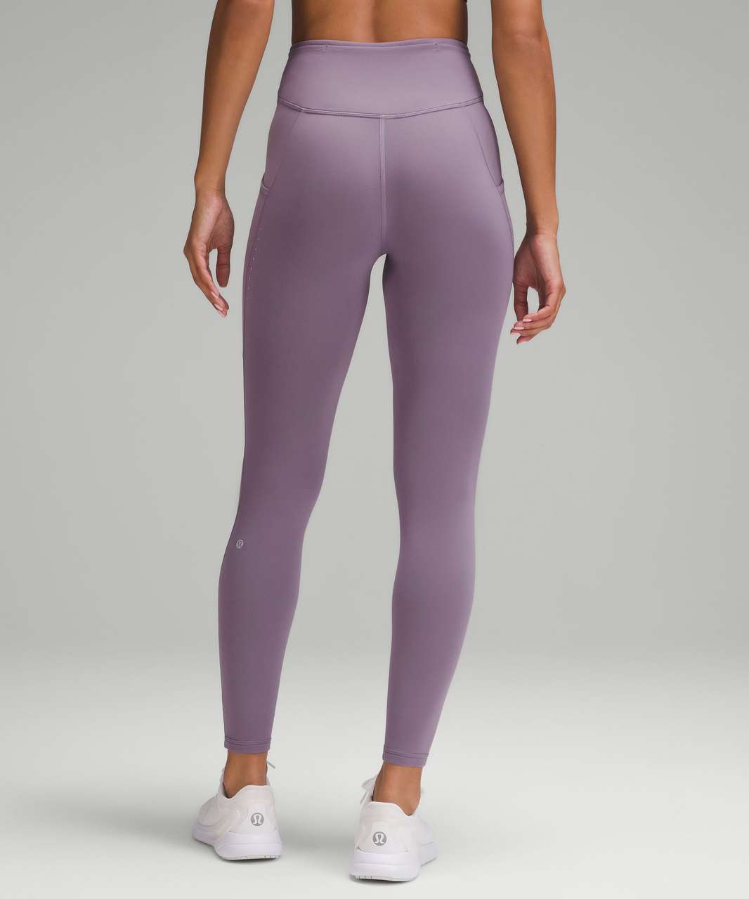 Lululemon Fast and Free High-Rise Fleece Tight 28 *Pockets - Purple Ash -  lulu fanatics