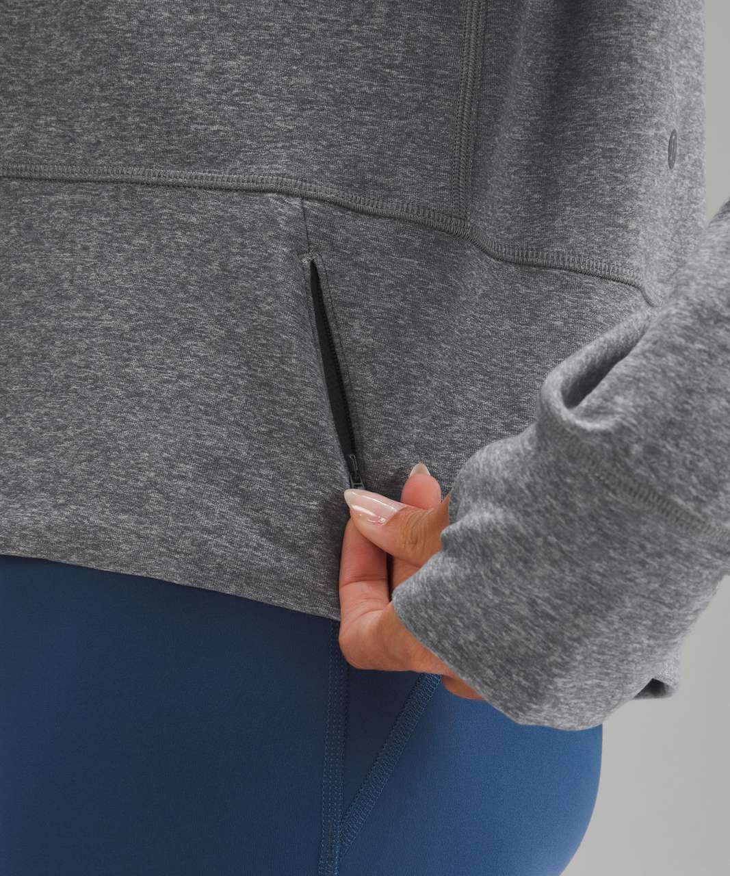 Lululemon Ready to Rulu Half-Zip Pullover - Heathered Raceway Grey