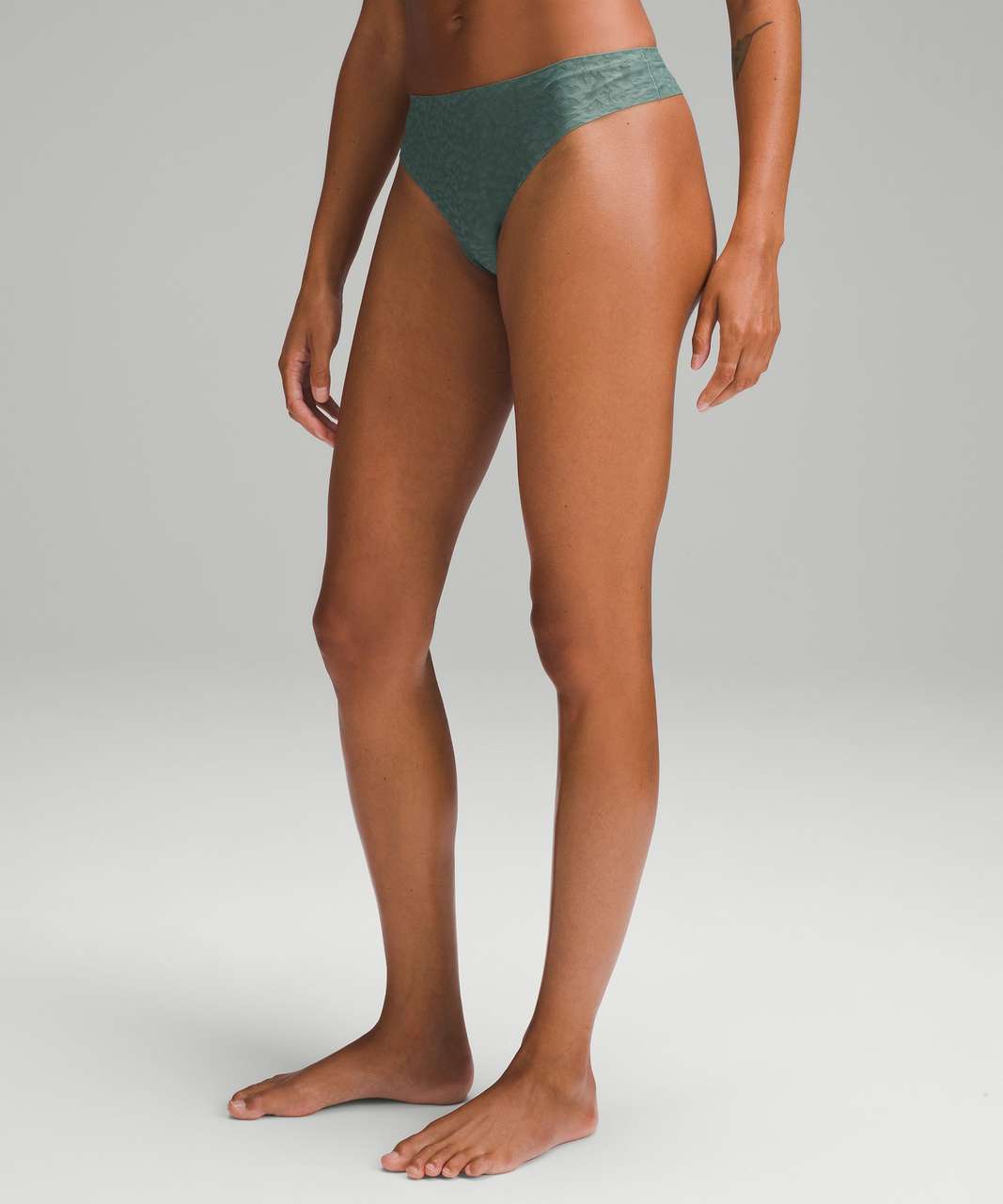 Lululemon InvisiWear Mid-Rise Thong Underwear 3 Pack - Chrome / Brick  Purple / Dew Green - lulu fanatics