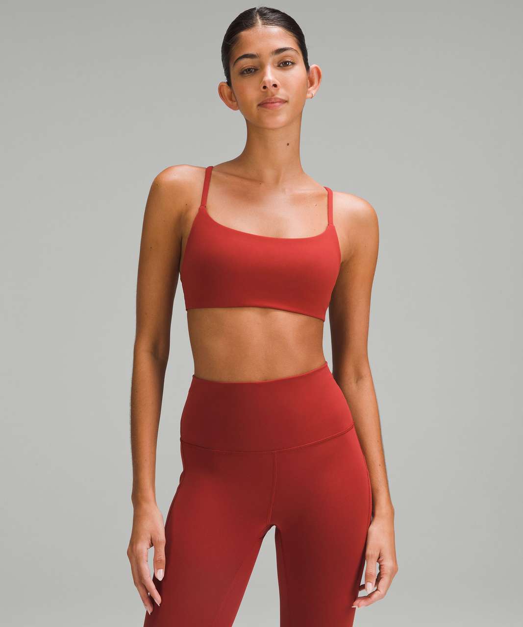 Lululemon Wunder Train Strappy Racer Bra *Light Support, A/B Cup - Terra Orange