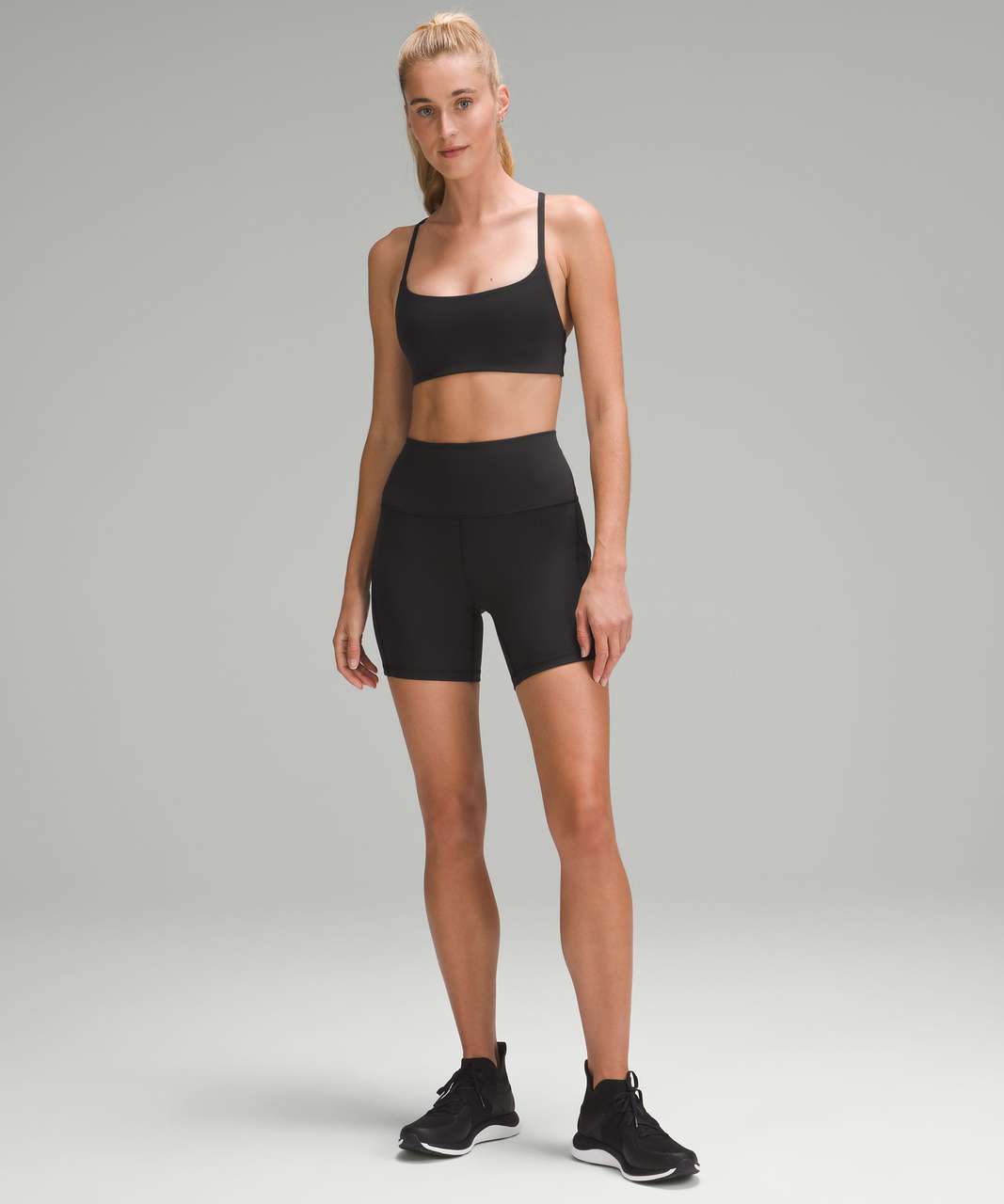 Lululemon Wunder Train Strappy Racer Bra *Light Support, A/B Cup - Black (Fourth Release)