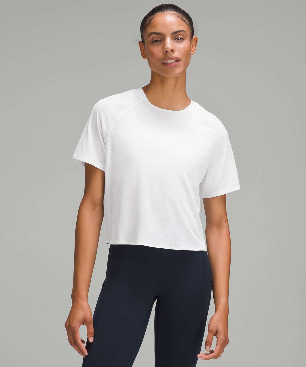 Lululemon Fast and Free Race Length T-Shirt - White - lulu fanatics