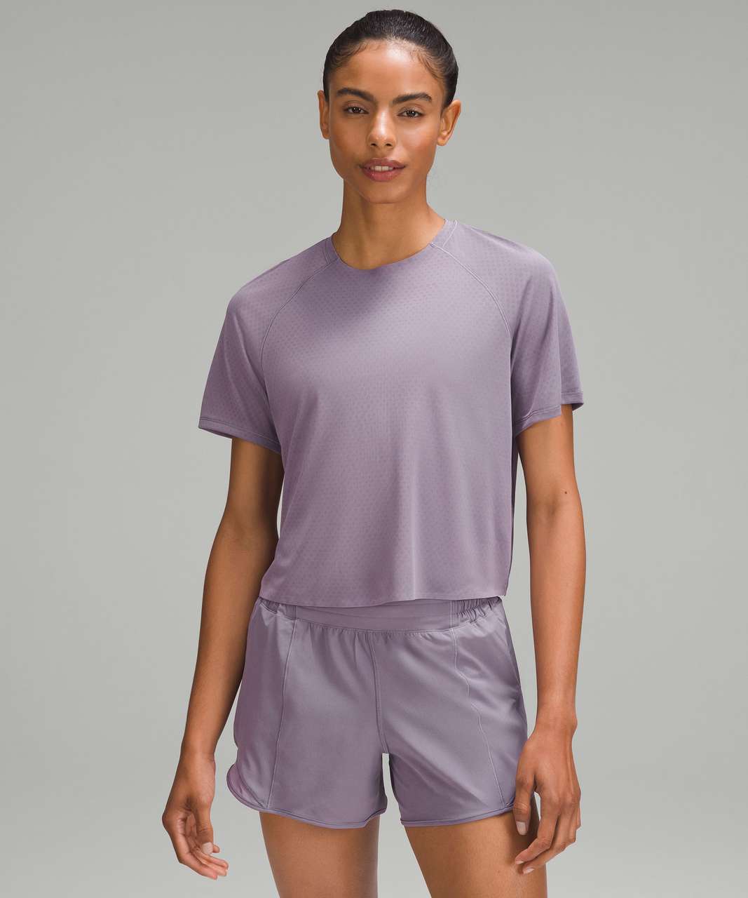 Lululemon Fast and Free Race Length T-Shirt - Purple Ash