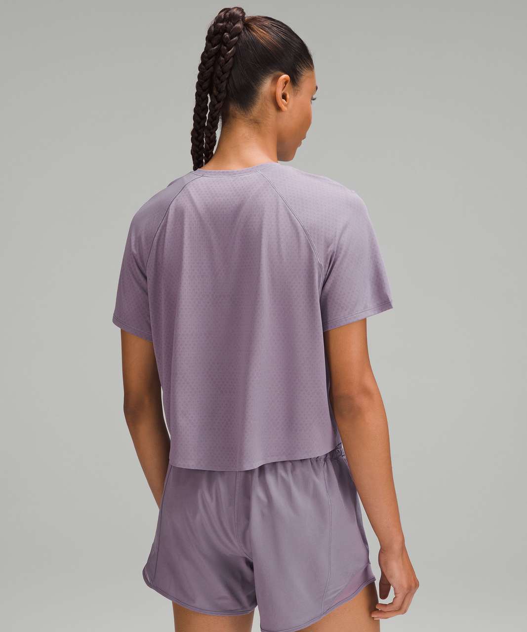 Lululemon Fast and Free Race Length T-Shirt - Purple Ash