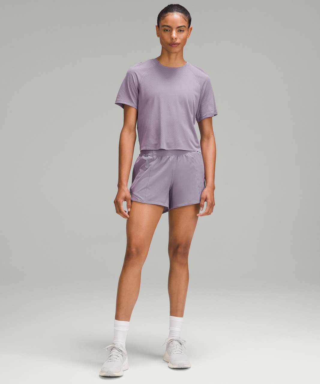 Lululemon Fast and Free Race Length T-Shirt - Purple Ash